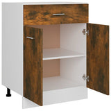 NNEVL Drawer Bottom Cabinet Smoked Oak 60x46x81.5 cm Engineered Wood