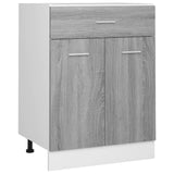 NNEVL Drawer Bottom Cabinet Grey Sonoma 60x46x81.5 cm Engineered Wood