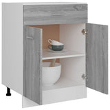 NNEVL Drawer Bottom Cabinet Grey Sonoma 60x46x81.5 cm Engineered Wood