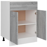 NNEVL Drawer Bottom Cabinet Grey Sonoma 60x46x81.5 cm Engineered Wood