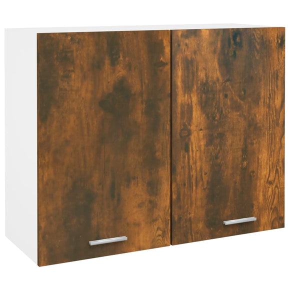 NNEVL Hanging Cabinet Smoked Oak 80x31x60 cm Engineered Wood