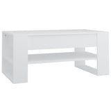 NNEVL Coffee Table White 102x55x45 cm Engineered Wood