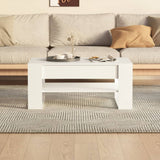 NNEVL Coffee Table White 102x55x45 cm Engineered Wood