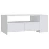 NNEVL Coffee Table White 102x55x42 cm Engineered Wood