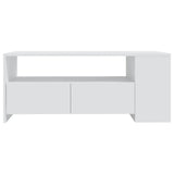 NNEVL Coffee Table White 102x55x42 cm Engineered Wood