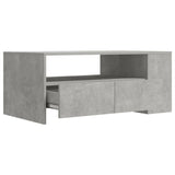 NNEVL Coffee Table Concrete Grey 102x55x42 cm Engineered Wood