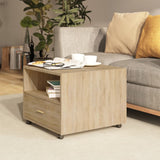 NNEVL Coffee Table Sonoma Oak 55x55x40 cm Engineered Wood