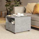 NNEVL Coffee Table Concrete Grey 55x55x40 cm Engineered Wood