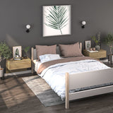 NNEVL Wall-mounted Bedside Cabinet Sonoma Oak