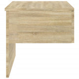 NNEVL Wall-mounted Bedside Cabinet Sonoma Oak