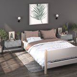 NNEVL Wall-mounted Bedside Cabinet Concrete Grey