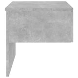 NNEVL Wall-mounted Bedside Cabinet Concrete Grey