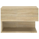 NNEVL Wall-mounted Bedside Cabinets 2 pcs Sonoma Oak