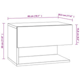 NNEVL Wall-mounted Bedside Cabinets 2 pcs Sonoma Oak