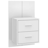 NNEVL Wall-mounted Bedside Cabinet White