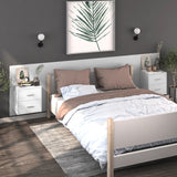 NNEVL Wall-mounted Bedside Cabinet White