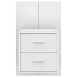 NNEVL Wall-mounted Bedside Cabinet White