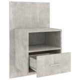 NNEVL Wall-mounted Bedside Cabinets 2 pcs Concrete Grey