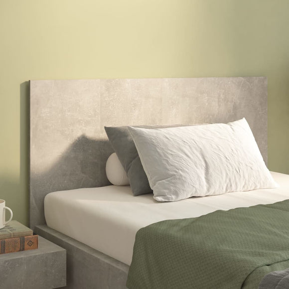 NNEVL Bed Headboard Concrete Grey 120x1.5x80 cm Engineered Wood
