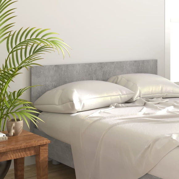 NNEVL Bed Headboard Concrete Grey 160x1.5x80 cm Engineered Wood