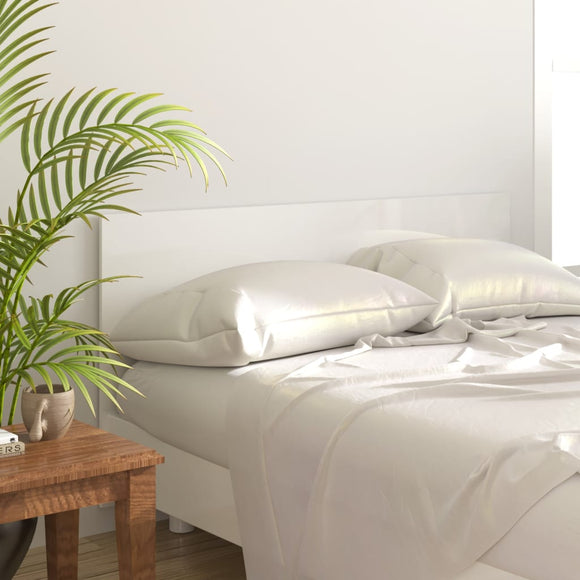 NNEVL Bed Headboard High Gloss White 160x1.5x80 cm Engineered Wood