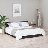 NNEVL Bed Headboard Black 200x1.5x80 cm Engineered Wood