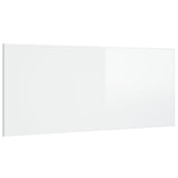 NNEVL Bed Headboard High Gloss White 200x1.5x80 cm Engineered Wood