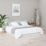NNEVL Bed Headboard High Gloss White 200x1.5x80 cm Engineered Wood