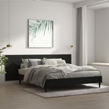 NNEVL Wall Headboard Black 240x1.5x80 cm Engineered Wood