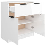 NNEVL Sideboard High Gloss White 60x30x70 cm Engineered Wood