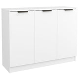 NNEVL Sideboard White 90.5x30x70 cm Engineered Wood