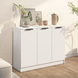 NNEVL Sideboard White 90.5x30x70 cm Engineered Wood