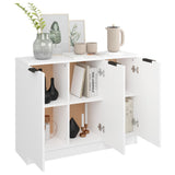 NNEVL Sideboard White 90.5x30x70 cm Engineered Wood