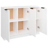 NNEVL Sideboard White 90.5x30x70 cm Engineered Wood