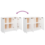 NNEVL Sideboard White 90.5x30x70 cm Engineered Wood