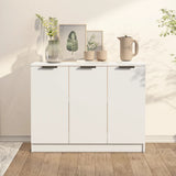 NNEVL Sideboard White 90.5x30x70 cm Engineered Wood