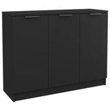 NNEVL Sideboard Black 90.5x30x70 cm Engineered Wood