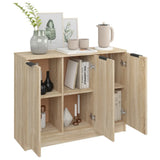 NNEVL Sideboard Sonoma Oak 90.5x30x70 cm Engineered Wood