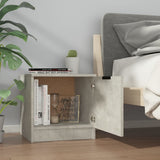 NNEVL Bedside Cabinet Concrete Grey 40x39x40 cm