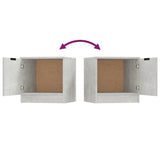 NNEVL Bedside Cabinet Concrete Grey 40x39x40 cm
