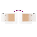 NNEVL Bedside Cabinet High Gloss White 40x39x40 cm