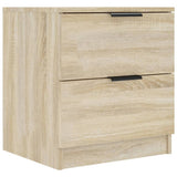 NNEVL Bedside Cabinet Sonoma Oak Engineered Wood