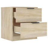 NNEVL Bedside Cabinet Sonoma Oak Engineered Wood