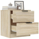 NNEVL Bedside Cabinet Sonoma Oak Engineered Wood