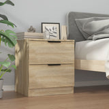 NNEVL Bedside Cabinet Sonoma Oak Engineered Wood