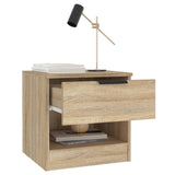 NNEVL Bedside Cabinets 2 pcs Sonoma Oak Engineered Wood