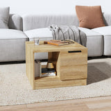 NNEVL Coffee Table Sonoma Oak 50x50x36 cm Engineered Wood