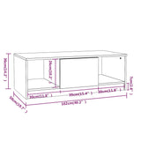 NNEVL Coffee Table Concrete Grey 102x50x36 cm Engineered Wood