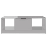 NNEVL Coffee Table High Gloss White 102x50x36 cm Engineered Wood