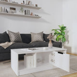 NNEVL Coffee Table High Gloss White 102x50x36 cm Engineered Wood